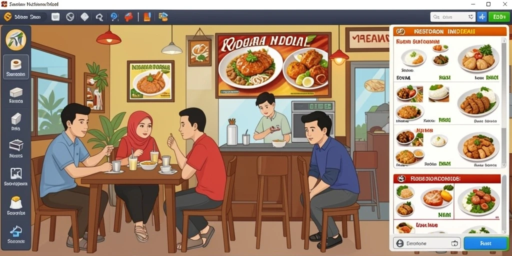Tampilan permainan slot yang memukau.