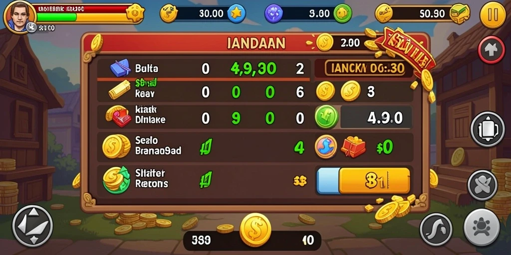 Tampilan awal game GUS77 yang menarik.
