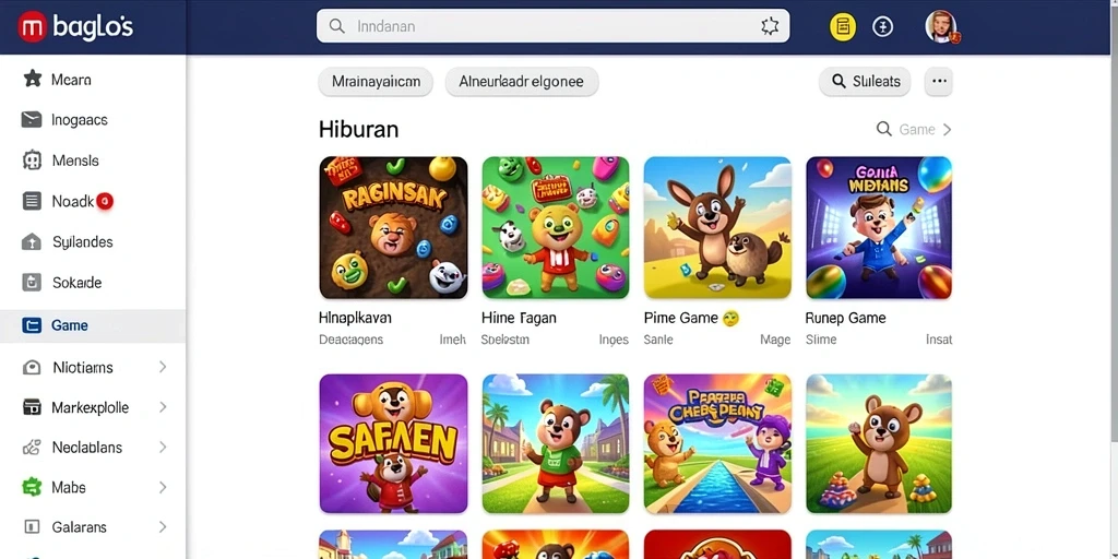 Screenshot menunjukkan tampilan level yang menantang.