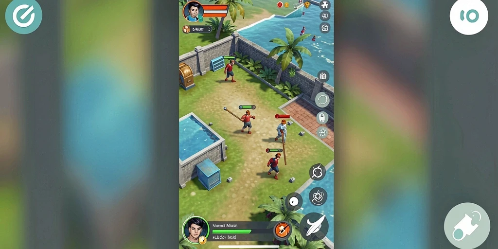 Screenshot menampilkan dunia fantasi yang indah dalam QQ1221.