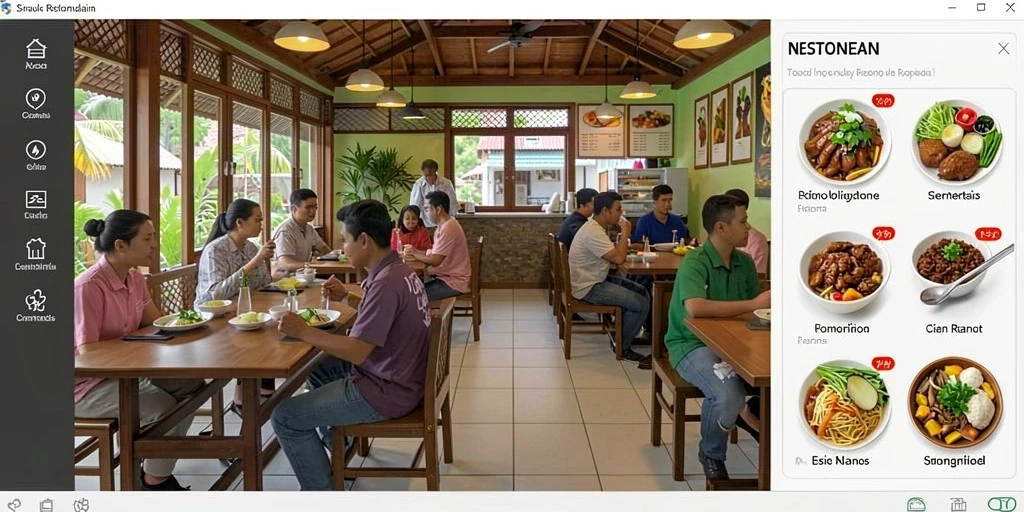Tampilan menu utama yang menarik dan mudah dinavigasi.