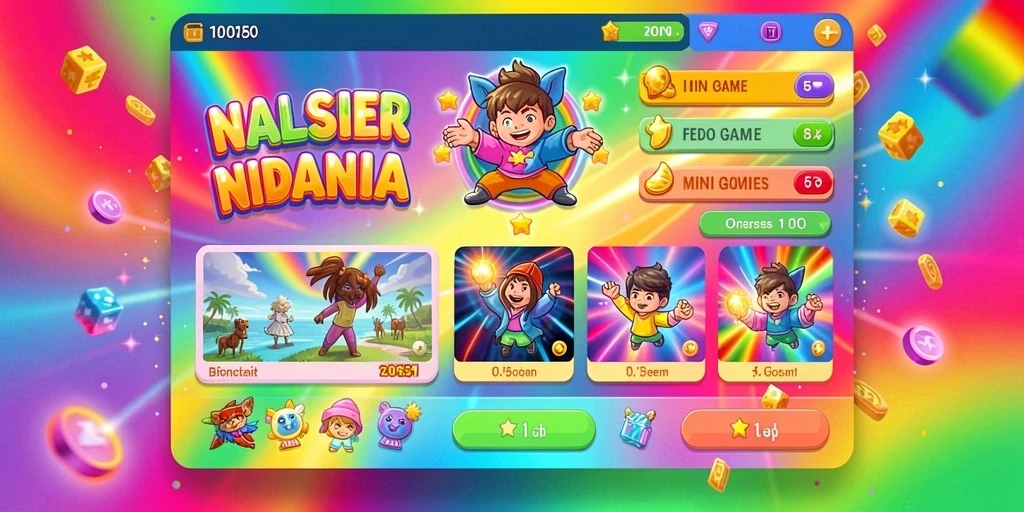 Tampilan awal yang menarik dan penuh warna.