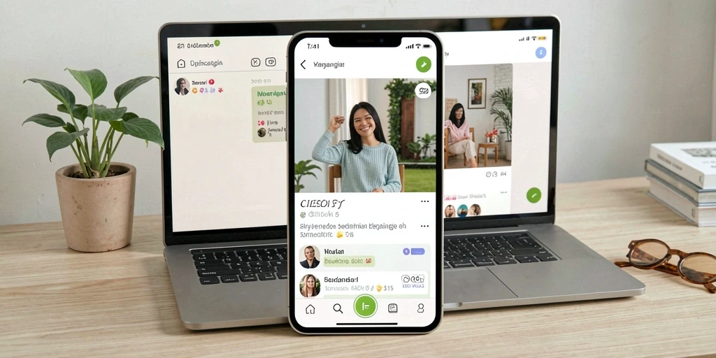 Tampilan awal aplikasi W67 yang menarik.