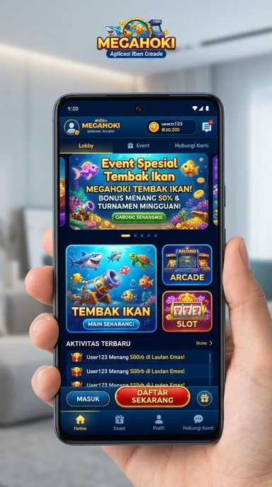 Galeri pratinjau visual megahoki build APK resmi terbaru